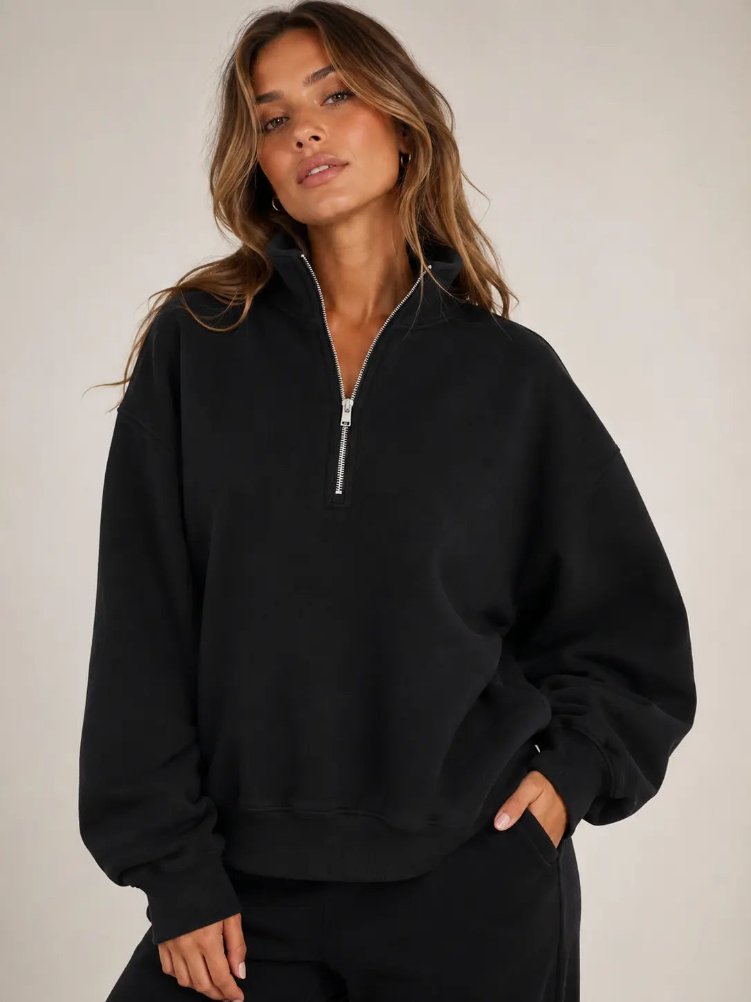 Unisex True to Size Fleece Sweatshirt Soft Midweight - Full-Zip Hoodie, Sweatshirt, or 1/4 Zip Hoodies Long Sleeve Hooded Sweatshirts Y2K Fall Fashion Clothes Casual Trendy Jacket