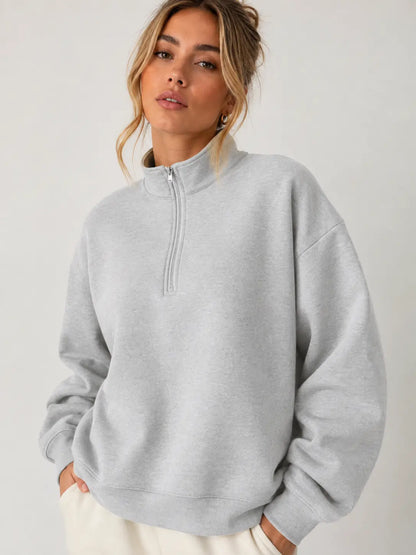 Unisex True to Size Fleece Sweatshirt Soft Midweight - Full-Zip Hoodie, Sweatshirt, or 1/4 Zip Hoodies Long Sleeve Hooded Sweatshirts Y2K Fall Fashion Clothes Casual Trendy Jacket