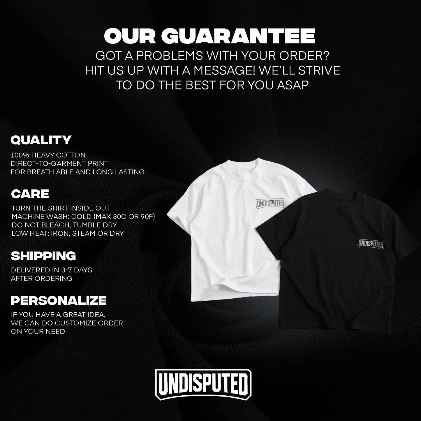 UNDISPUTED Justin Gaethje Undisputed Lightweight Champion Heavy Cotton Shirt UFC Tshirt the Highlight UFC Freedom 250 Fan Apparel Menswear Direct-To-Garment Breathable Printing