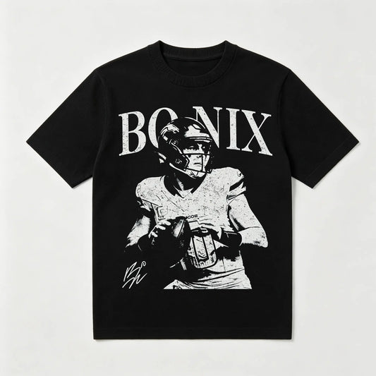 Vintage Bo Nix Football Tshirt, Unisex T-Shirt, Game Day Tee, Sports Outfits, Gift for Him Her Top Menswear Streetwear Crewneck,Summer Fashion, Summer Trendy T-Shirt,Victory Shirt,Gift for Footbal Fan,100% Cotton Shirt
