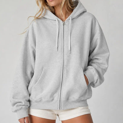 Unisex True to Size Fleece Sweatshirt Soft Midweight - Full-Zip Hoodie, Sweatshirt, or 1/4 Zip Hoodies Long Sleeve Hooded Sweatshirts Y2K Fall Fashion Clothes Casual Trendy Jacket