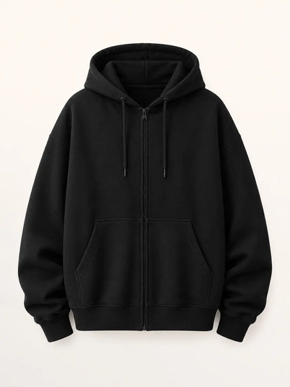 Unisex True to Size Fleece Sweatshirt Soft Midweight - Full-Zip Hoodie, Sweatshirt, or 1/4 Zip Hoodies Long Sleeve Hooded Sweatshirts Y2K Fall Fashion Clothes Casual Trendy Jacket